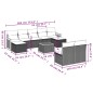 vidaXL Set de sofás de jardín 10 pzas con cojines ratán sintético gris vidaXL Set de sofás de jardín 10 pzas con cojines ratán sintético gris