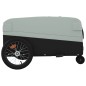 vidaXL Remolque para bicicleta hierro negro y gris 45 kg vidaXL Remolque para bicicleta hierro negro y gris 45 kg