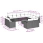 vidaXL Set sofás de jardín con cojines 13 pzas ratán sintético beige vidaXL Set sofás de jardín con cojines 13 pzas ratán sintético beige