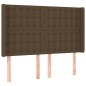 vidaXL Cama box spring colchón luces LED tela marrón oscuro 140x200cm vidaXL Cama box spring colchón luces LED tela marrón oscuro 140x200cm