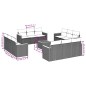 vidaXL Set de sofás de jardín y cojines 13 pzas ratán sintético negro vidaXL Set de sofás de jardín y cojines 13 pzas ratán sintético negro