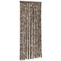 vidaXL Cortina antimoscas chenilla marrón y blanco 100x230 cm vidaXL Cortina antimoscas chenilla marrón y blanco 100x230 cm