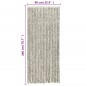 vidaXL Cortina antimoscas chenilla gris claro y gris oscuro 90x200 cm vidaXL Cortina antimoscas chenilla gris claro y gris oscuro 90x200 cm