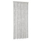 vidaXL Cortina antimoscas chenilla gris claro y blanco 90x220 cm vidaXL Cortina antimoscas chenilla gris claro y blanco 90x220 cm