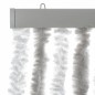 vidaXL Cortina antimoscas chenilla gris claro y blanco 100x220 cm vidaXL Cortina antimoscas chenilla gris claro y blanco 100x220 cm