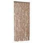 vidaXL Cortina antimoscas chenilla beige y marrón oscuro 100x220 cm vidaXL Cortina antimoscas chenilla beige y marrón oscuro 100x220 cm