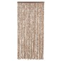 vidaXL Cortina antimoscas chenilla beige y marrón oscuro 100x220 cm vidaXL Cortina antimoscas chenilla beige y marrón oscuro 100x220 cm