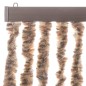 vidaXL Cortina antimoscas chenilla beige y marrón oscuro 100x220 cm vidaXL Cortina antimoscas chenilla beige y marrón oscuro 100x220 cm