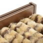 vidaXL Cortina antimoscas chenilla beige y marrón 100x200 cm