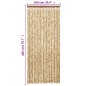 vidaXL Cortina antimoscas chenilla beige y marrón 100x200 cm