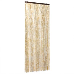 vidaXL Cortina antimoscas chenilla beige 100x200 cm