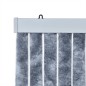 vidaXL Cortina antimoscas chenilla plateado 100x230 cm vidaXL Cortina antimoscas chenilla plateado 100x230 cm