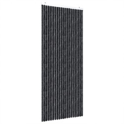 vidaXL Cortina antimoscas chenilla gris antracita 100x230 cm