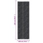 vidaXL Cortina antimoscas chenilla gris antracita 100x230 cm vidaXL Cortina antimoscas chenilla gris antracita 100x230 cm