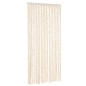 vidaXL Cortina antimoscas chenilla beige y blanco 90x220 cm vidaXL Cortina antimoscas chenilla beige y blanco 90x220 cm