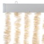vidaXL Cortina antimoscas chenilla beige y blanco 90x220 cm vidaXL Cortina antimoscas chenilla beige y blanco 90x220 cm