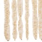 vidaXL Cortina antimoscas chenilla beige y blanco 90x220 cm vidaXL Cortina antimoscas chenilla beige y blanco 90x220 cm
