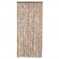 vidaXL Cortina antimoscas chenilla beige y marrón oscuro 90x220 cm vidaXL Cortina antimoscas chenilla beige y marrón oscuro 90x220 cm