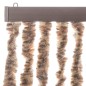 vidaXL Cortina antimoscas chenilla beige y marrón oscuro 90x220 cm vidaXL Cortina antimoscas chenilla beige y marrón oscuro 90x220 cm