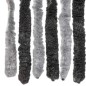 vidaXL Cortina antimoscas chenilla gris y negro 90x220 cm vidaXL Cortina antimoscas chenilla gris y negro 90x220 cm