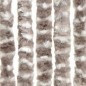 vidaXL Cortina antimoscas chenilla gris taupe y blanco 90x200 cm vidaXL Cortina antimoscas chenilla gris taupe y blanco 90x200 cm