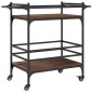 vidaXL Carrito de cocina madera ingeniería marrón roble 82x40x78,5 cm vidaXL Carrito de cocina madera ingeniería marrón roble 82x40x78,5 cm