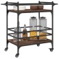 vidaXL Carrito de cocina madera ingeniería marrón roble 82x40x78,5 cm vidaXL Carrito de cocina madera ingeniería marrón roble 82x40x78,5 cm