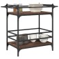 vidaXL Carrito de cocina madera ingeniería marrón roble 82x40x78,5 cm vidaXL Carrito de cocina madera ingeniería marrón roble 82x40x78,5 cm