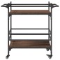 vidaXL Carrito de cocina madera ingeniería marrón roble 82x40x78,5 cm vidaXL Carrito de cocina madera ingeniería marrón roble 82x40x78,5 cm