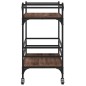vidaXL Carrito de cocina madera ingeniería marrón roble 82x40x78,5 cm vidaXL Carrito de cocina madera ingeniería marrón roble 82x40x78,5 cm