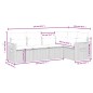 vidaXL Set de muebles de jardín 6 pzas y cojines ratán sintético gris