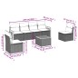 vidaXL Set de comedor de jardín 7 pzas y cojines ratán sintético negro vidaXL Set de comedor de jardín 7 pzas y cojines ratán sintético negro