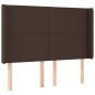 vidaXL Cama box spring colchón y LED cuero sintético marrón 140x200 cm vidaXL Cama box spring colchón y LED cuero sintético marrón 140x200 cm