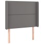 vidaXL Cama box spring colchón y LED cuero sintético gris 100x200 cm vidaXL Cama box spring colchón y LED cuero sintético gris 100x200 cm