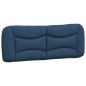 vidaXL Estructura de cama con cabecero de tela azul 120x200 cm vidaXL Estructura de cama con cabecero de tela azul 120x200 cm