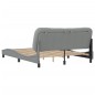 vidaXL Estructura de cama con cabecero tela gris claro 160x200 cm vidaXL Estructura de cama con cabecero tela gris claro 160x200 cm