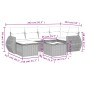 vidaXL Set de comedor de jardín 7 pzas y cojines ratán sintético negro vidaXL Set de comedor de jardín 7 pzas y cojines ratán sintético negro