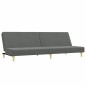 vidaXL Sofá cama de 2 plazas con taburete tela gris oscuro vidaXL Sofá cama de 2 plazas con taburete tela gris oscuro