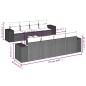 vidaXL Set de sofás de jardín 8 piezas y cojines ratán sintético negro vidaXL Set de sofás de jardín 8 piezas y cojines ratán sintético negro