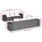 vidaXL Set de sofás de jardín 8 piezas y cojines ratán sintético negro vidaXL Set de sofás de jardín 8 piezas y cojines ratán sintético negro
