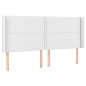 vidaXL Cama box spring colchón y LED cuero sintético blanco 160x200 cm vidaXL Cama box spring colchón y LED cuero sintético blanco 160x200 cm