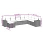 vidaXL Set de sofás de jardín 8 piezas y cojines ratán sintético negro vidaXL Set de sofás de jardín 8 piezas y cojines ratán sintético negro