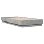 vidaXL Estructura de cama madera de ingeniería gris hormigón 90x200cm
