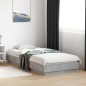 vidaXL Estructura de cama madera de ingeniería gris hormigón 90x200cm