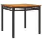 vidaXL Set comedor de jardín 3 pzas con cojines ratán sintético negro vidaXL Set comedor de jardín 3 pzas con cojines ratán sintético negro
