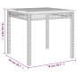 vidaXL Set comedor de jardín 3 pzas con cojines ratán sintético negro vidaXL Set comedor de jardín 3 pzas con cojines ratán sintético negro