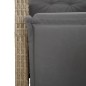 vidaXL Set de comedor jardín con cojines 4 pzas ratán sintético beige vidaXL Set de comedor jardín con cojines 4 pzas ratán sintético beige