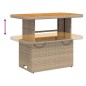 vidaXL Set de comedor jardín con cojines 4 pzas ratán sintético beige vidaXL Set de comedor jardín con cojines 4 pzas ratán sintético beige