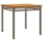 vidaXL Set comedor de jardín 3 piezas con cojines ratán sintético gris vidaXL Set comedor de jardín 3 piezas con cojines ratán sintético gris