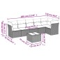 vidaXL Set sofás de jardín 7 piezas y cojines ratán sintético beige vidaXL Set sofás de jardín 7 piezas y cojines ratán sintético beige